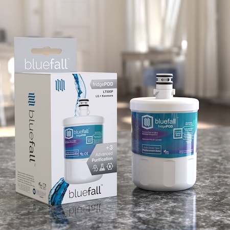 Drinkpod LG LT500P Refrigerator Water Filter Compatible by BlueFall, PK 10 BF-LGLT500P-10PACK